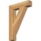 Ekena Millwork Traditional Block Rough Sawn Bracket, Western Red Cedar, 4"W x 20"D x 28"H BKT04X20X28TRA05RWR - alternate 1
